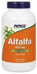 Акція на Now Foods Alfalfa, 650 мг, 500 таблеток (Альфальфа) від Stylus