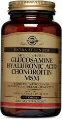 Акція на Solgar Glucosamine Hyaluronic Acid Chondroitin Msm 120 Tab від Stylus