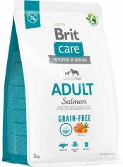 Акция на Сухой корм Brit Care Dog Grain-free Adult беззерновой с лососем для собак маленьких и средних пород 3 кг (8595602558841) от Stylus