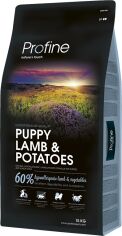 Акція на Сухий гіпоалергенний корм для цуценят всіх порід Profine Puppy Lamb з ягням і картоплею 15 кг (8595602517510) від Y.UA