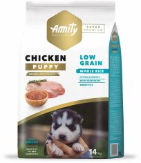 Акция на Сухий корм Amity Super Premium Puppy для цуценят з куркою 14 кг (627 Pup 14 KG) от Y.UA