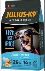 Акція на Сухий корм Julius-K9 Fish and Rice Adult Menu для собак з рибою і рисом 12 кг (5998274312620) від Y.UA