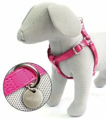 Акція на Шлей для собак Croci Leatherette лаковий 50-75x2 см рожевий (C5079701) від Y.UA