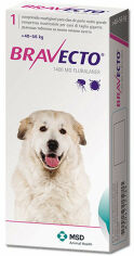 Акція на Жувальна таблетка Бравекто від бліх і кліщів для собак 40 - 56 кг (8713184146540) від Y.UA
