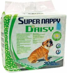 Акція на Пелюшки Croci Super nappy Daisy для собак з ароматом ромашки 84х54 см 30 шт (C6028313 ромашка) від Y.UA