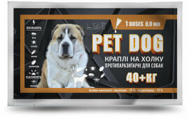 Акция на Краплі КОЛО Pet Dog для собак понад 40кг 8мл 10 піп/уп (14510) от Y.UA