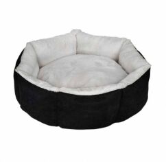 Акція на Лежак для собак Ferplast Cupcake круглий ХL 98 см 35 кг сіро-чорний (VR02//3343) від Y.UA