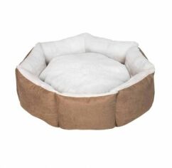 Акція на Лежак для собак Ferplast Cupcake круглий ХL 98 см 35 кг сіро-коричневий (VR01//3305) від Y.UA