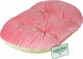 Акція на Лежак-подушка Lucky Pet Зефір №2 для собак рожево-кремовий 50х70 см (218120) від Y.UA