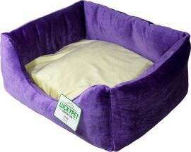 Акция на Лежак Luсky Pet Рольф №1 для собак фіолетово-кремовий 40х50х22 см (218175) от Y.UA