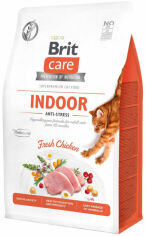 Акция на Сухий корм Brit Care Cat Gf Indoor Anti-stress для дорослих котів 7 кг (8595602540846) от Y.UA