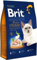 Акція на Сухий корм Brit Premium by Nature Cat Indoor для котів, що живуть у приміщенні зі смаком курки 8 кг (8595602553228) від Y.UA