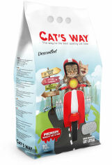 Акция на Наповнювач для котячого туалету Cats Way Natural бентонітовий білий 10 л от Y.UA