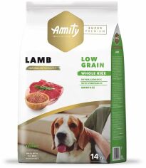 Акция на Сухий корм Amity Super Premium Lamb з ягнятком 14 кг (580 Lamb 14 KG) от Y.UA
