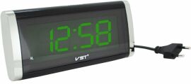 Акція на Настільний годинник з будильником VST VST-730 Green Light від Rozetka