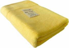 Акция на Махровий рушник Lovely Svi для ванної, готелів, спа 70х140 см Жовтий от Rozetka
