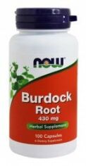 Акція на Now Foods Burdock Root 430 mg 100 veg caps (Корень лопуха) від Stylus
