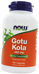 Акція на Now Foods Gotu Kola 450 mg 100 Vcaps Готу кола від Stylus