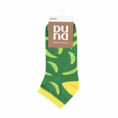 Акция на Шкарпетки універсальні Duna 5645 короткі, зелені, розмір 27-29 от Eva