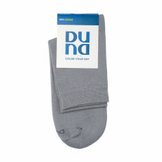 Акція на Шкарпетки чоловічі Duna 2246 високі, сірі, розмір 25-27 від Eva