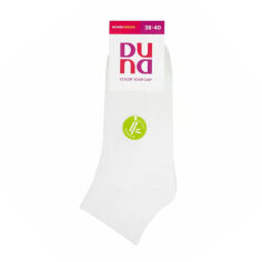 Акция на Шкарпетки жіночі Duna 3117 укорочені, білі, розмір 21-23 от Eva