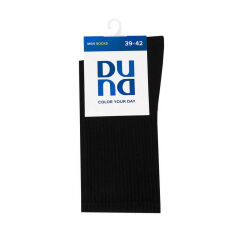 Акція на Шкарпетки чоловічі Duna 2240 високі, чорні, розмір 25-27 від Eva