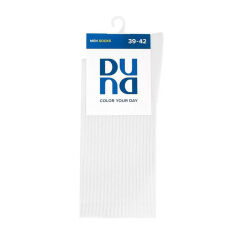 Акція на Шкарпетки чоловічі Duna 2240 високі, білі, розмір 27-29 від Eva