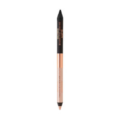Акция на Двосторонній олівець для очей Charlotte Tilbury Hollywood Exagger-Eyes Liner Duo Black & Champagne-Nude, 1 г от Eva