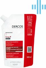 Акція на Змінний блок Тонізуючий шампунь Vichy Dercos Енерджи+ з Амінексилом та Ніацинамідом для боротьби з Випадінням волосся 500 мл від Rozetka