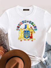 Акція на Футболка жіноча Love&Live Nationality LLP03908 XL Біла від Rozetka