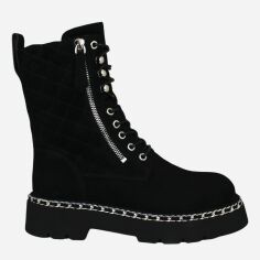 Акция на Жіночі зимові черевики високі Blizzarini 6869-0701-1M-20YJ1 38 24 см Чорні от Rozetka