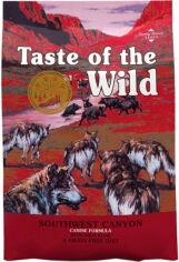 Акція на Сухой корм для собак Taste of the Wild Southwest Canyon Canine Recipe с мясом говядины и кабана 12.2 кг (9759-HT60) від Stylus