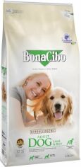 Акция на Сухой корм для собак BonaCibo Adult Dog Lamb&Rice с мясом ягненка и рисом 15 кг (BC405789) от Stylus