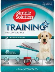 Акция на Пеленки Simple Solution Training Premium Dog Pads влагопоглощающие гигиенические для собак 58x60 см 50 шт. (ss13401) от Stylus