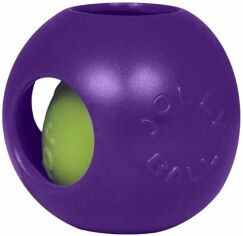 Акція на Игрушка для собак Jolly Pets мяч двойной Тизер болл 16 см фиолетовая (1506PRP) від Stylus