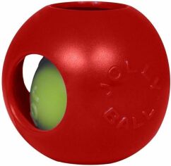 Акція на Игрушка для собак Jolly Pets мяч двойной Тизер болл 16 см красная (1506RD) від Stylus