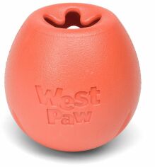 Акція на Игрушка для собак West Paw Rumbl Small Eggpland для лакомств 10 см оранжевая (BZ041MEL) від Stylus