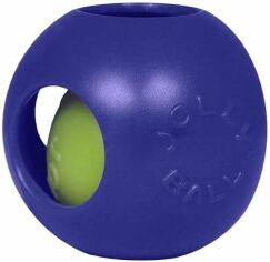 Акция на Іграшка для собак Jolly Pets м'яч подвійний Тизер болл 10 см блакитна (1504BL) от Y.UA