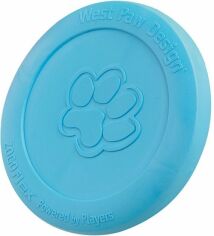 Акция на Іграшка для собак West Paw Zisc Small Aqua Фрисбі блакитна 17 см (ZG030AQA) от Y.UA