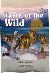 Акция на Сухий корм для собак Taste of the Wild Wetlands Canine з м'ясом качки та перепілки 12.2 кг (9747-HT60) от Y.UA