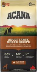 Акція на Сухий корм для собак Acana Adult Large Breed Recipe з м'ясом курчати для великих та гігантських порід 17 кг (a52117) від Y.UA