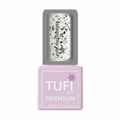 Акція на Топ для гель-лаку Tufi Profi Premium Dot And Shimmer Top з шимером та дрібною крихтою, 8 мл від Eva