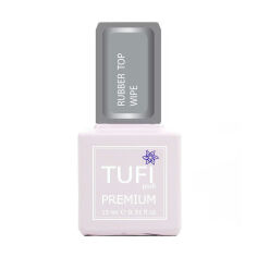 Акція на Топ для гель-лаку Tufi Profi Premium Rubber Top Wipe каучуковий, з липким шаром, 15 мл від Eva