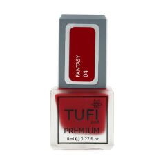 Акция на Декоративний лак для нігтів Tufi Profi Premium Fantasy, 04 Кармін, 8 мл от Eva