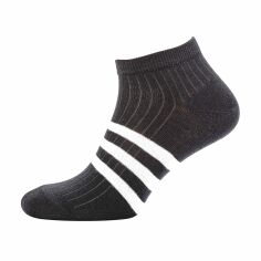 Акция на Шкарпетки чоловічі Modna Zona RT1311-126-3 короткі, темно-сірі зі смужками, розмір 39-42 от Eva