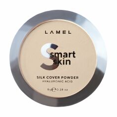 Акція на Компактна пудра для обличчя LAMEL Make Up Smart Skin Silk Cover Powder 401, 8 г від Eva