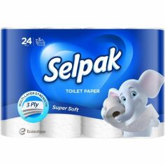 Акция на Туалетная бумага Selpak трехслойная 24шт от MOYO