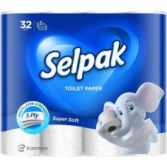 Акция на Туалетная бумага Selpak трехслойная 32шт от MOYO