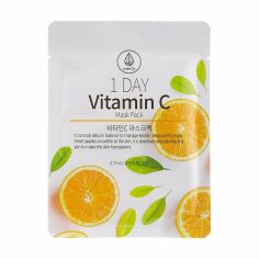 Акція на Тканинна маска для обличчя Med B 1 Day Vitamin C Mask з вітаміном C, 27 мл від Eva