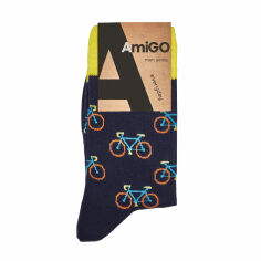 Акція на Шкарпетки чоловічі AmiGO класичні, велосипеди, розмір 25 від Eva